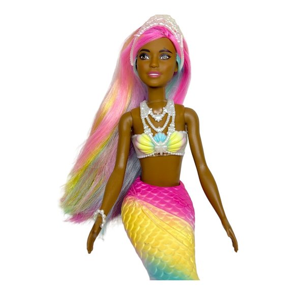 Barbie Dreamtopia Rainbow Magic Mermaid Doll Rainbow Hair Color Change - Picture 5 of 11